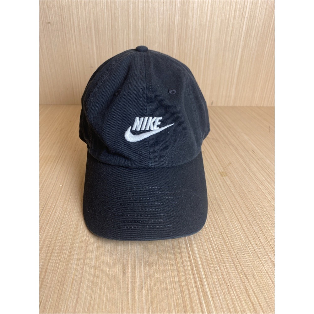 Nike Club Cap Black Size S/M Unstructured Futura Wash Hat Adjustable FB5368-010